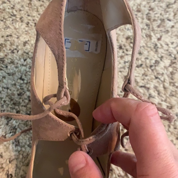 MAUVE LACE UP HEELS - Picture 3 of 5